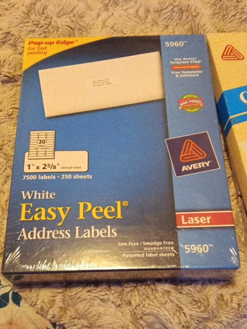 Avery White and Clear Copier & Filing Label Packs 3 Pack